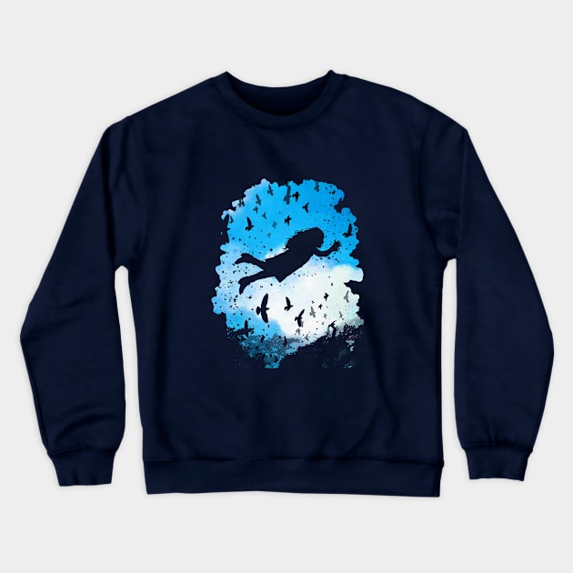 Above the Clouds Crewneck Sweatshirt by DVerissimo